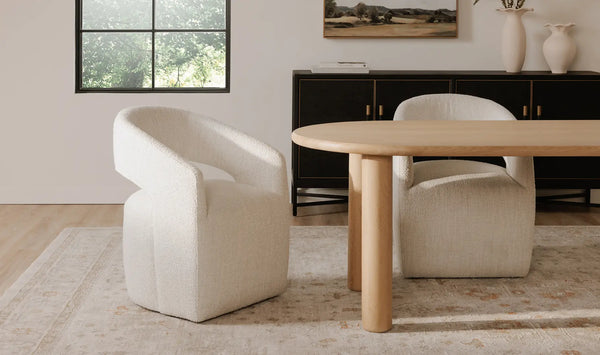 Milo Small Dining Table Oak, 78"W x 39”D