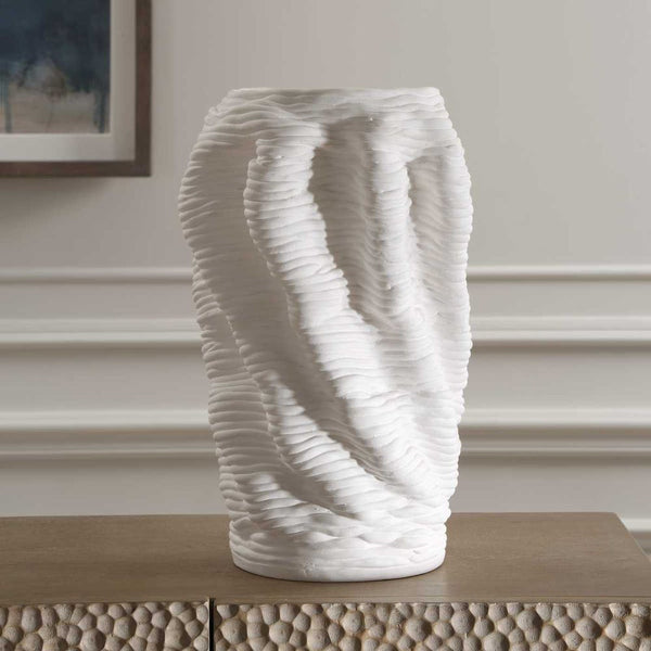 Stratified, Vase, 9"Dia x 14"H
