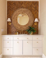 Kenis Braided Mirror, Natural, 48"Dia