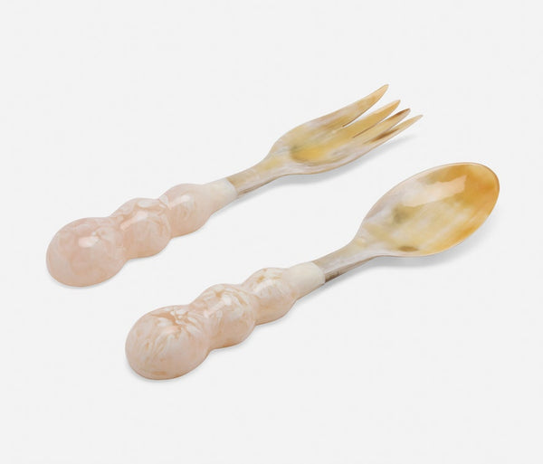 Jasmine Natural/Ivory Swirled Serving Set