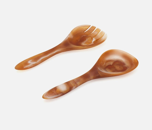 Laney Serving Set - Amber Swirled