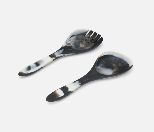 Laney Serving Set - Black Swirled