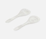 Laney Serving Set - White Swirled