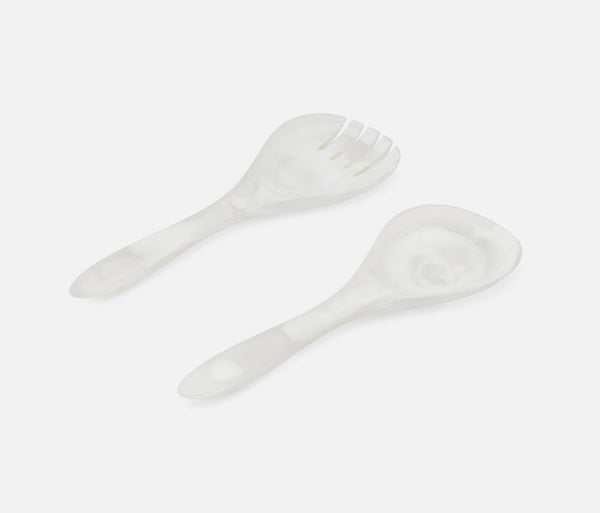 Laney Serving Set - White Swirled