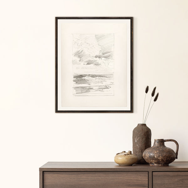 Folio Study - Sea II, C. 1878, 21.25" × 26.25"
