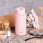 Ceramic Reusable Bottle 34oz, Blushed