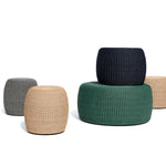 Elias stool - Natural Twisted Faux Wicker, 19" Dia