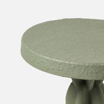 Julius Accent Table, Desert Sage Resin, 14" Dia