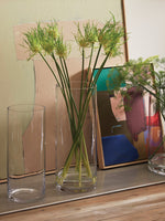 Column Vase/Candleholder 14.25" x 6.75", Clear