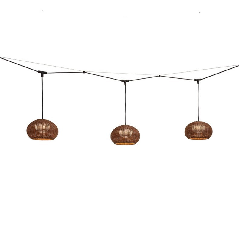 Garota Catenary Outdoor Lights, Brown Shade