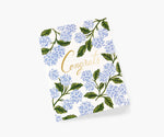 Hydrangea Congrats, Greeting Card