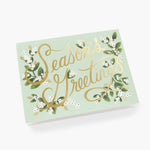 Mistletoe Season's Greetings, Greeting Card