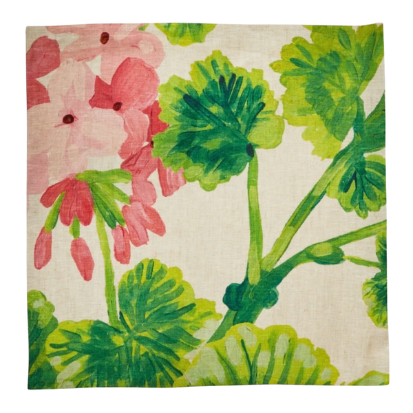 Geranium Multi Linen Napkins, Set of 8