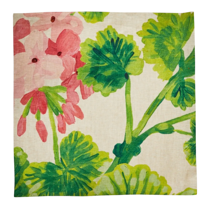 Geranium Multi Linen Napkins, Set of 8