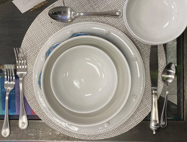 Chilewich Basketweave Placemat, Neutral, 15"Dia