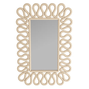 Caracol Mirror, Ivory, 28" X 42.5"