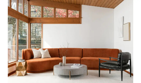Chameau Medium Coffee Table, 42"W x 42"D x 12"H