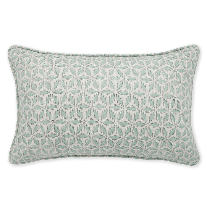 Hanami Light Blue Linen Cushion, 14" x 22"