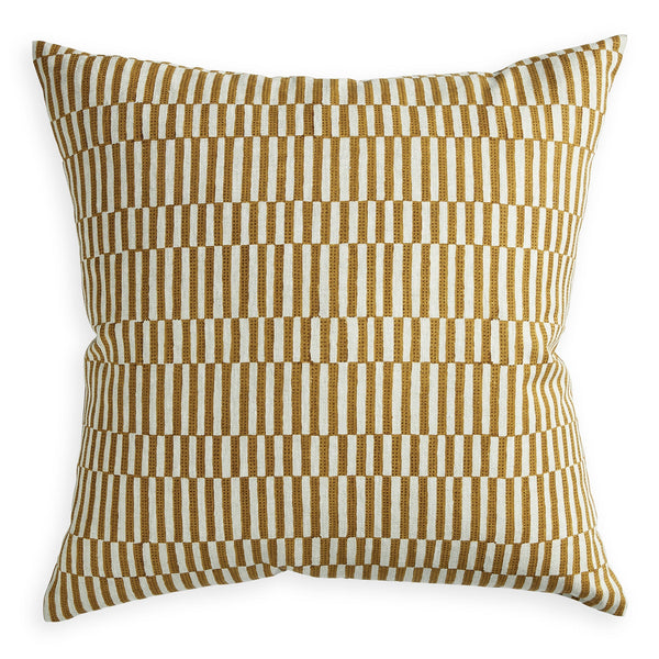 Hanko Saffron Linen Cushion, 22" x 22"