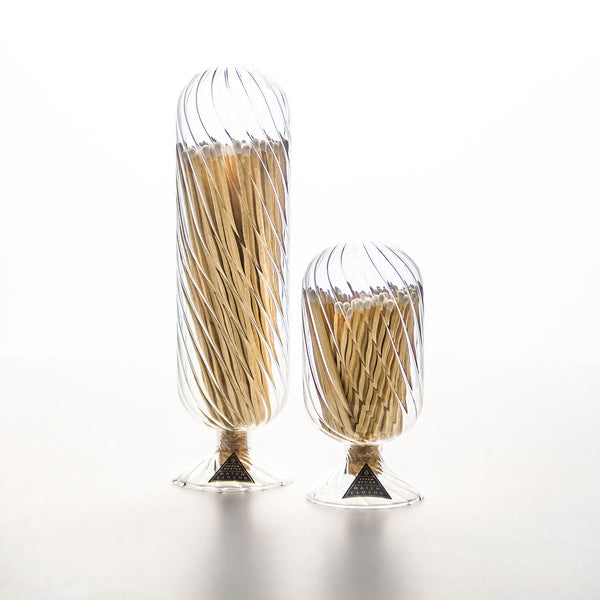 Fireplace Match Cloche, Helix, White Tips