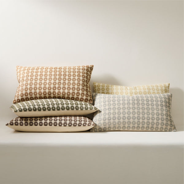 Honeycomb Silk Pillow Cover - Dark Olive, 20" x 20"