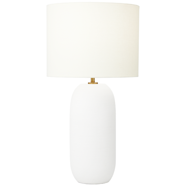 Fanny Slim Table Lamp, White Ceramic
