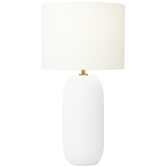 Fanny Slim Table Lamp, White Ceramic