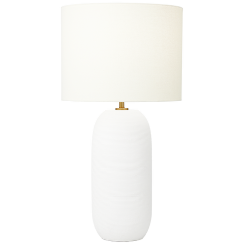 Fanny Slim Table Lamp, White Ceramic