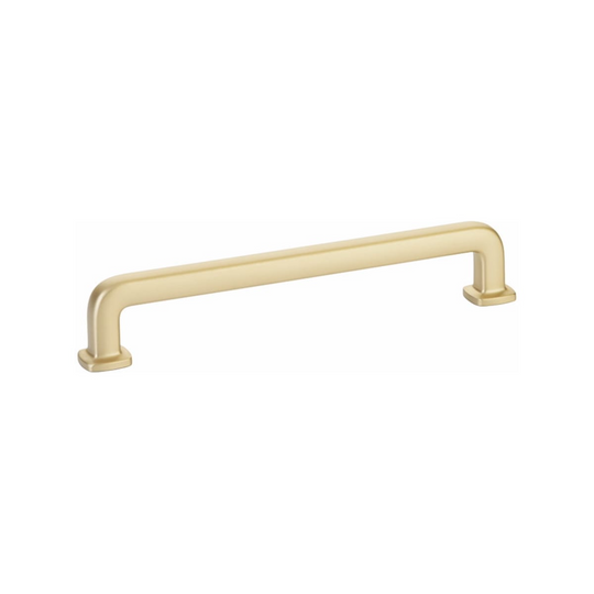 Westridge Cabinet Pull, 6", Satin Brass, Sold Individually