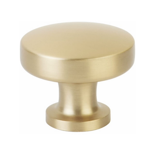 Paxton Cabinet Knob 1-1/4", Satin Brass, Sold Individually