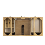 Hudson 48" Single Vanity, Light Natural Oak, Carrera White Marble Top