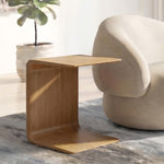 Iris Hugging Table, Saddle, 24"H x 15"W x 17"D