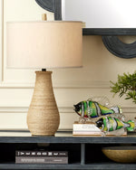 Joppa Table Lamp, Natural Abaca, 28.5"H