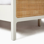 Ida Twin Bed, White/Natural