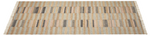 Ravel Stripe Blue Handwoven Wool Rug