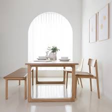 Hover Dining Table, Light Oak, 75"W