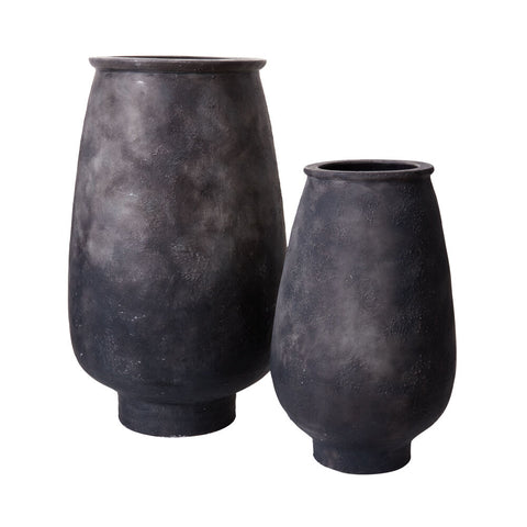 Ishara Vase, Black, 2 Sizes