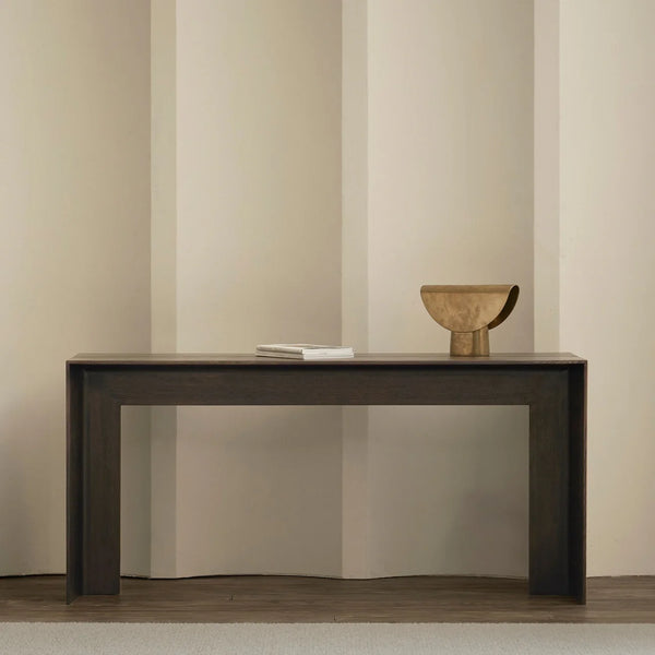 Jaunt Console Table, Bison Oak, 63"W x 16.1"D x 29.5"H