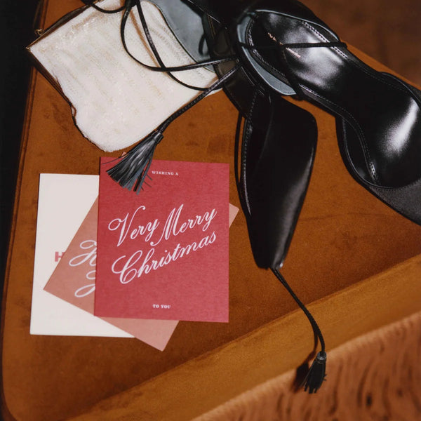 Very Merry Christmas Greeting Card - Scarlet