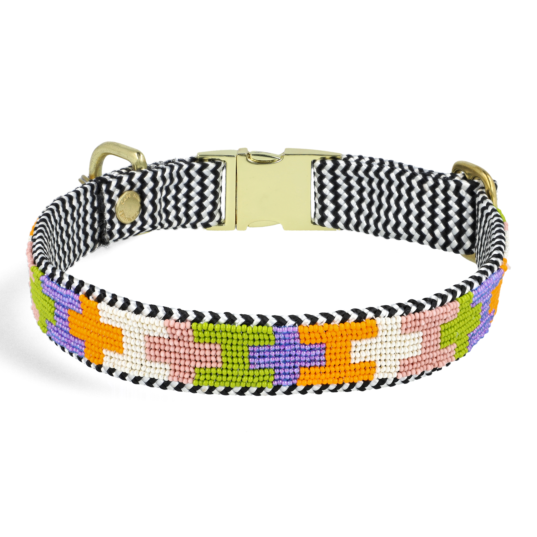 Adjustable Beaded Dog Collar, Jolly Lolly, 5 Sizes