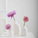 Karis White Bud Vase, 4.25"