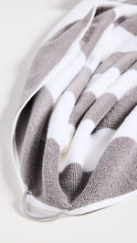 Cabana Stripe Beach Towel, Grey
