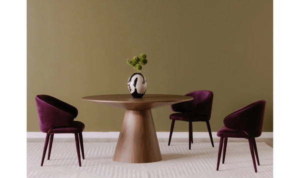 Otago Round Dining Table - Walnut, 54" Dia