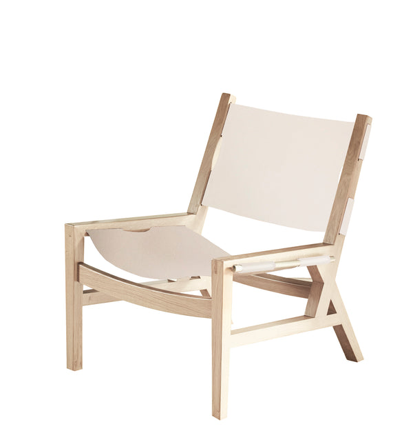 Kent Lounge Chair, Dove/Natural