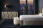 Clancy Dresser, Fossil, Matte Black Metal, 68"W x 17.5"D x 31.5"H