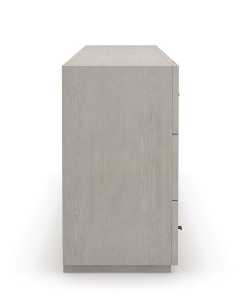 Clancy Dresser, Fossil, Matte Black Metal, 68"W x 17.5"D x 31.5"H
