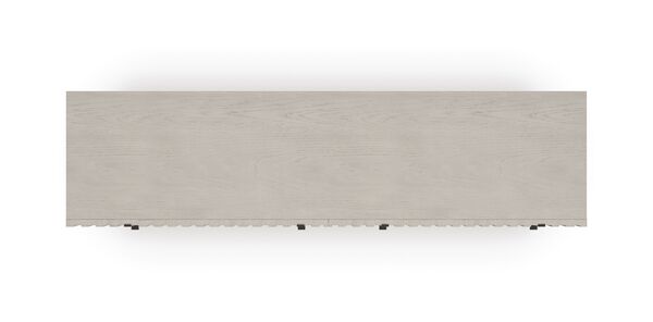 Clancy Dresser, Fossil, Matte Black Metal, 68"W x 17.5"D x 31.5"H