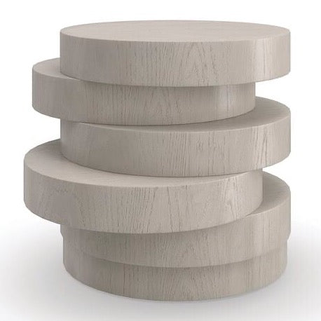 Rona Side Table, Fossil, 17.5"W x 19.5"D x 16.5"H