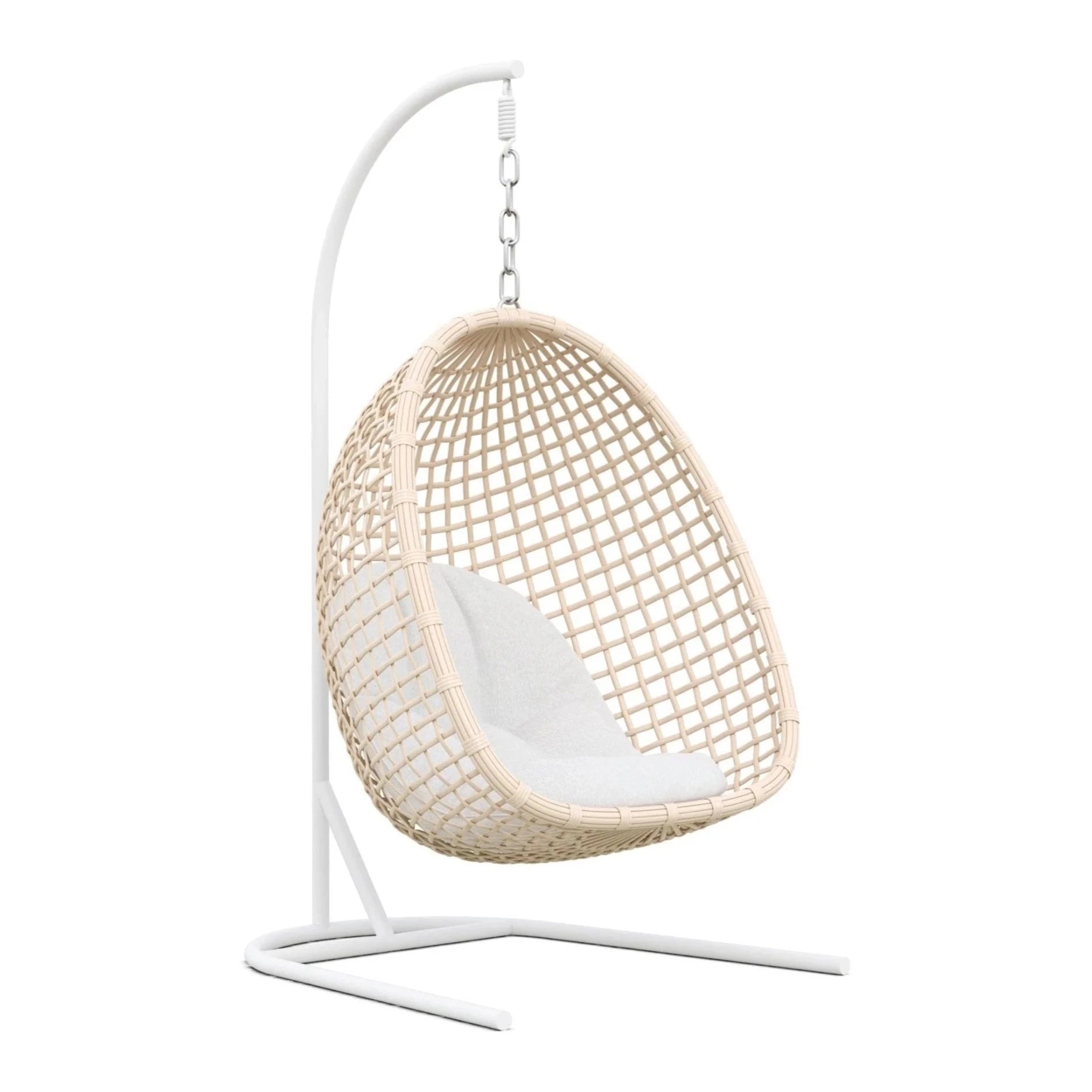 Kiawah Hanging Chair, Cloud Cushion w/ Stand