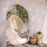 Kiawah Hanging Chair, Cloud Cushion w/ Stand